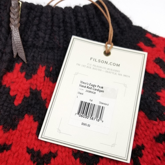 NWT Filson Handmade Eagle Peak Wool Cardigan - Picture 5 of 16